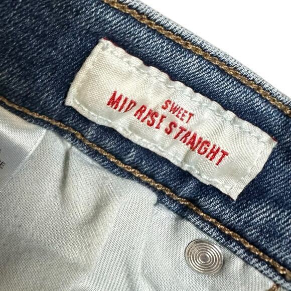 Lucky Brand Sweet Mid Rise Straight Jeans Light Wash Size 14/32 - Picture 4 of 7